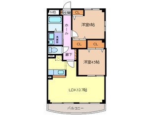 甚目寺駅 徒歩18分 2階の物件間取画像